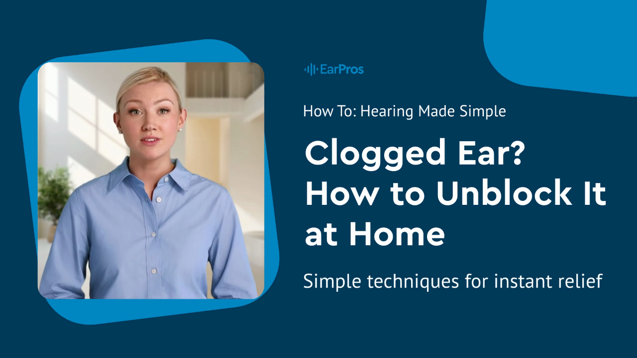 How to unblock clogged ears